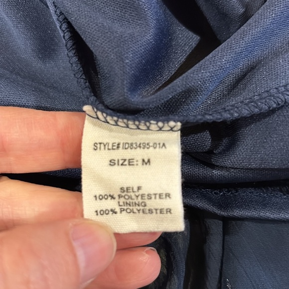 Altar’d State Harley smocked flare long sleeved boho mini dress blue sz M - Picture 5 of 5